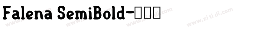 Falena SemiBold字体转换